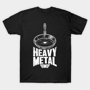 Heavy Metal Cast Iron Cookware Chef T-Shirt